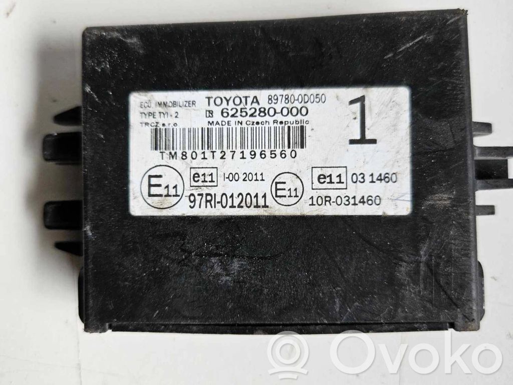 Toyota Yaris Moduł / Sterownik immobilizera 