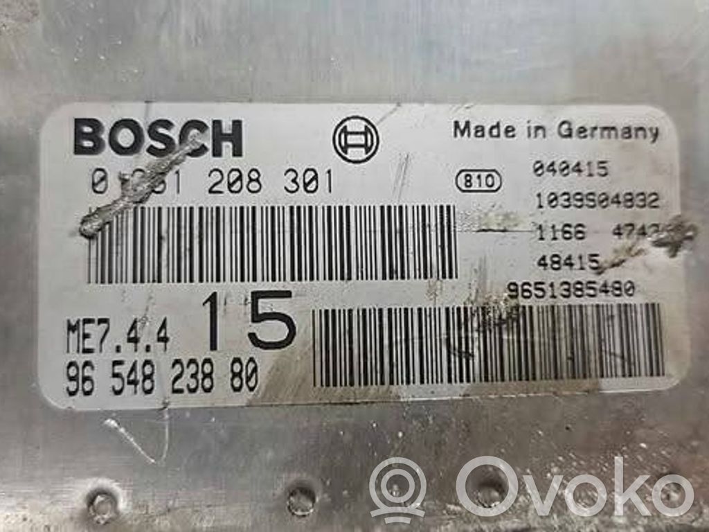 Peugeot 307 CC Engine control unit/module 