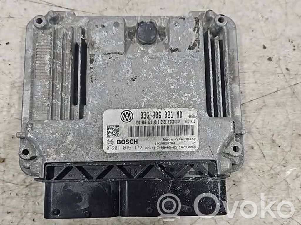 Engine control unit/module   03G906021AB,03G906021ND,0281015172