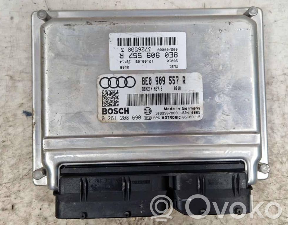 Engine control unit/module   8E0909557R,0261208690,1039S07889