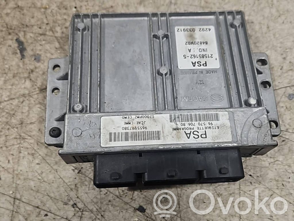 Peugeot 407 Engine control unit/module 