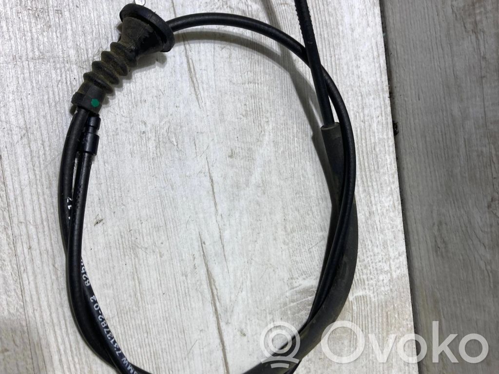 BMW 1 F20 F21 Système poignée, câble pour serrure de capot 