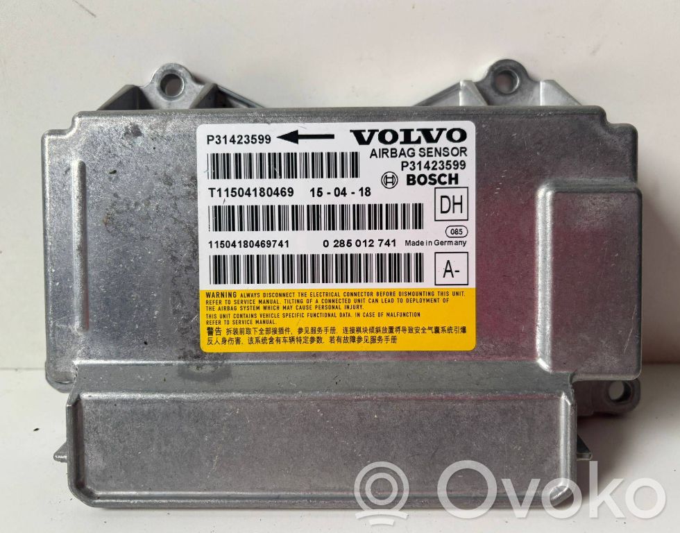 Volvo S60 Airbag control unit/module 