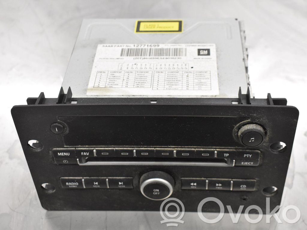 Saab 9-5 Unità principale autoradio/CD/DVD/GPS 