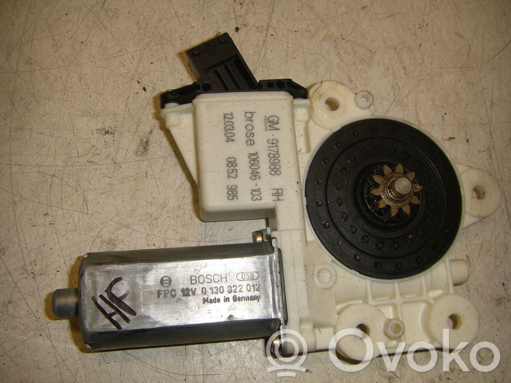 Opel Signum Moteur de lève-vitre de porte avant 