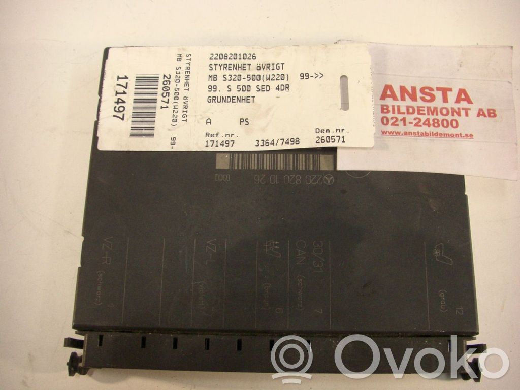 Mercedes-Benz S W220 Alte unități/module de control 