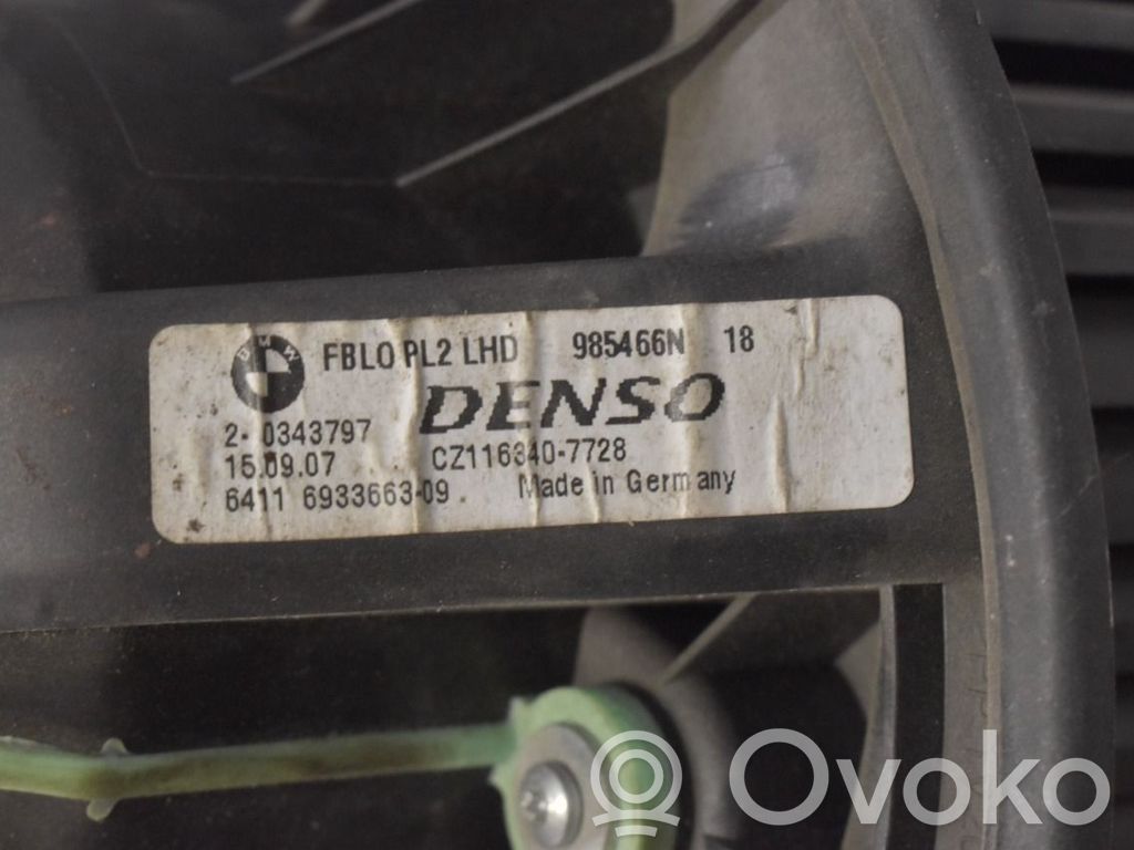 BMW 3 E90 E91 Ventola riscaldamento/ventilatore abitacolo
