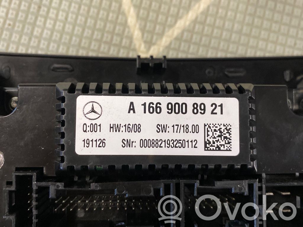Mercedes-Benz GLE (W166 - C292) Panel klimatyzacji 
