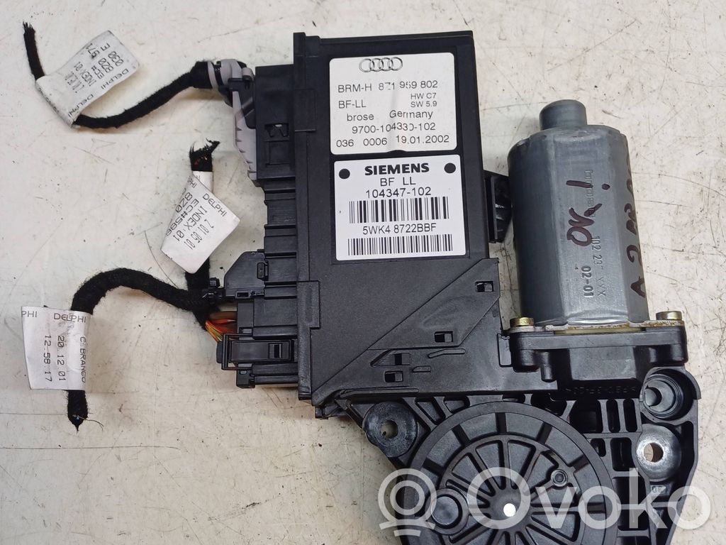Audi A2 Front door window regulator motor 