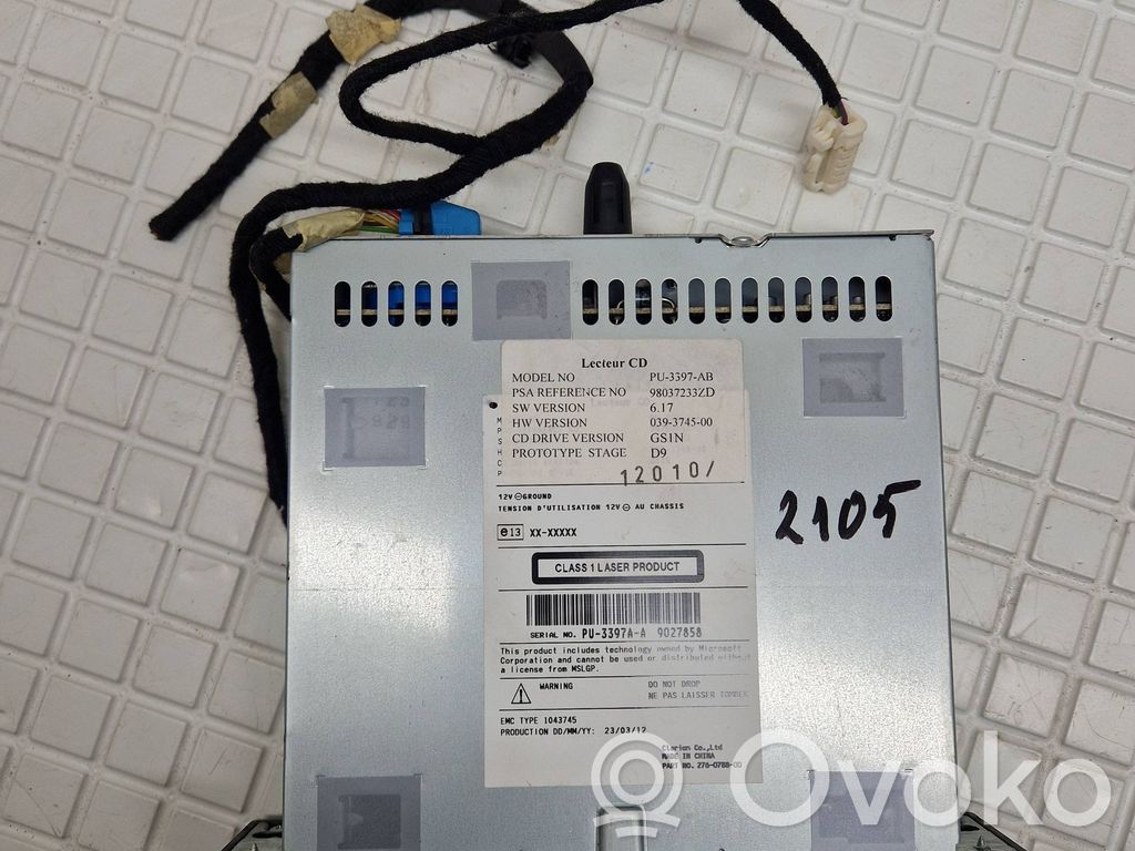 Peugeot 208 I Radija/ CD/DVD grotuvas/ navigacija 