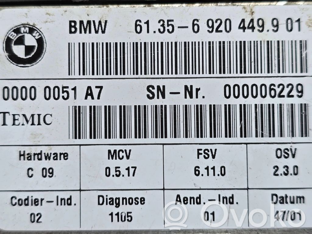 Module de commande de siège   6135692044901,69204499