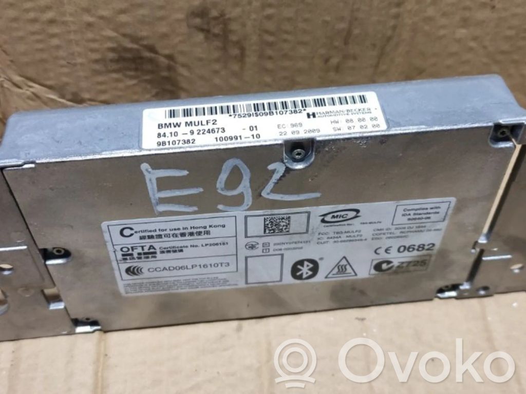 BMW 3 E90 E91 Telefono valdymo blokas 