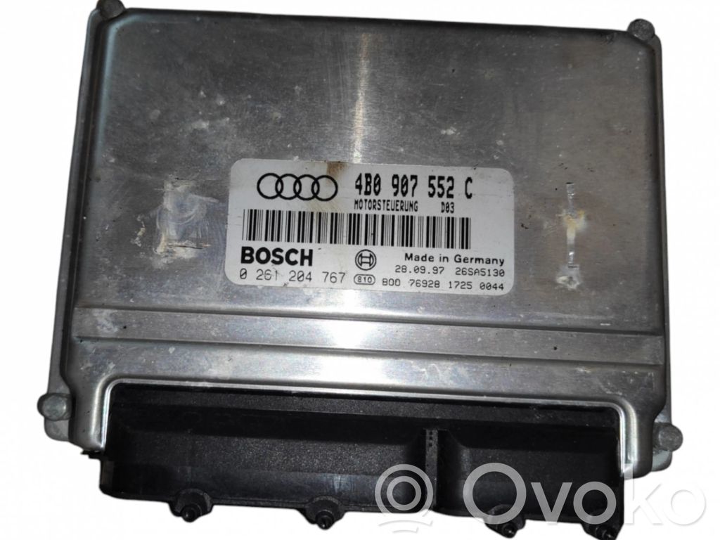 Unidad de control/módulo del motor   4B0907552C,0261204767