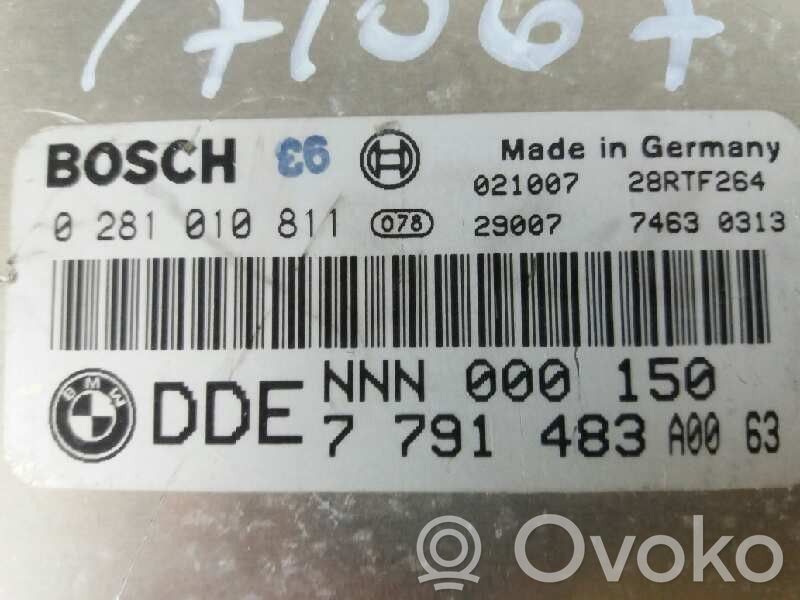 Sterownik / Moduł ECU   0281010811,7791483,3A247467