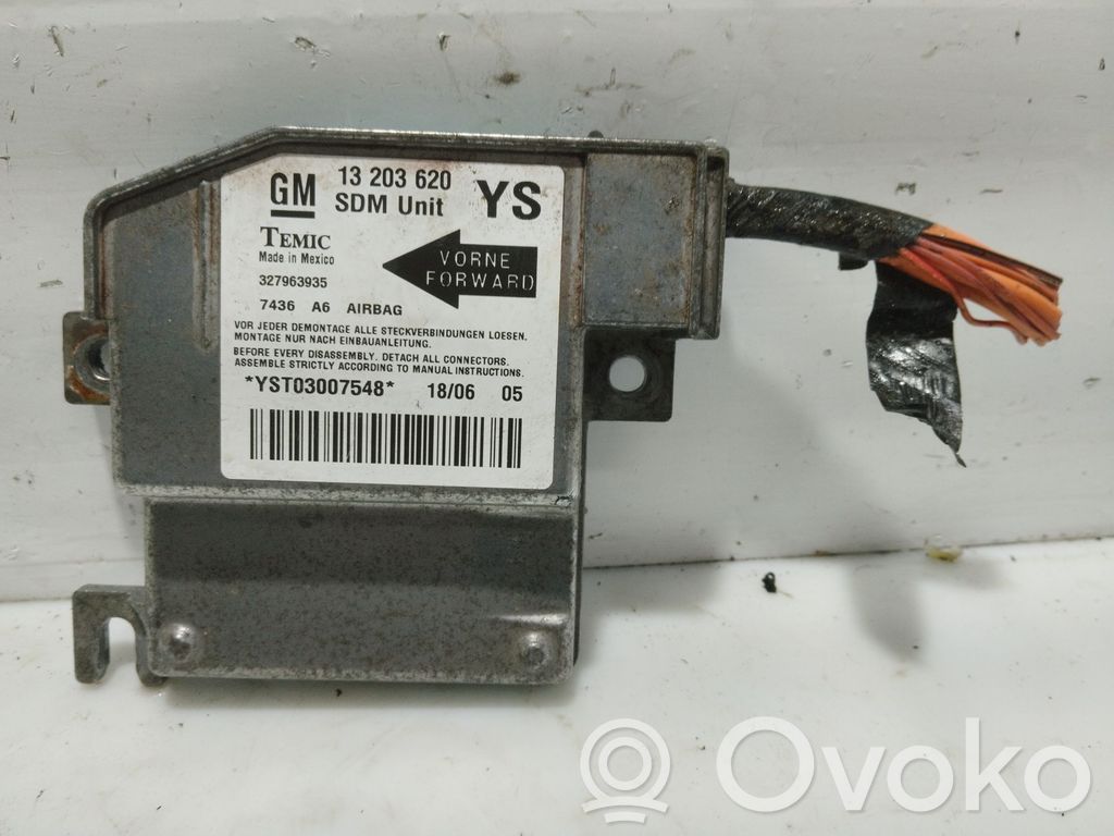 Unitate/modul de comandă airbaguri   327963935,13203620