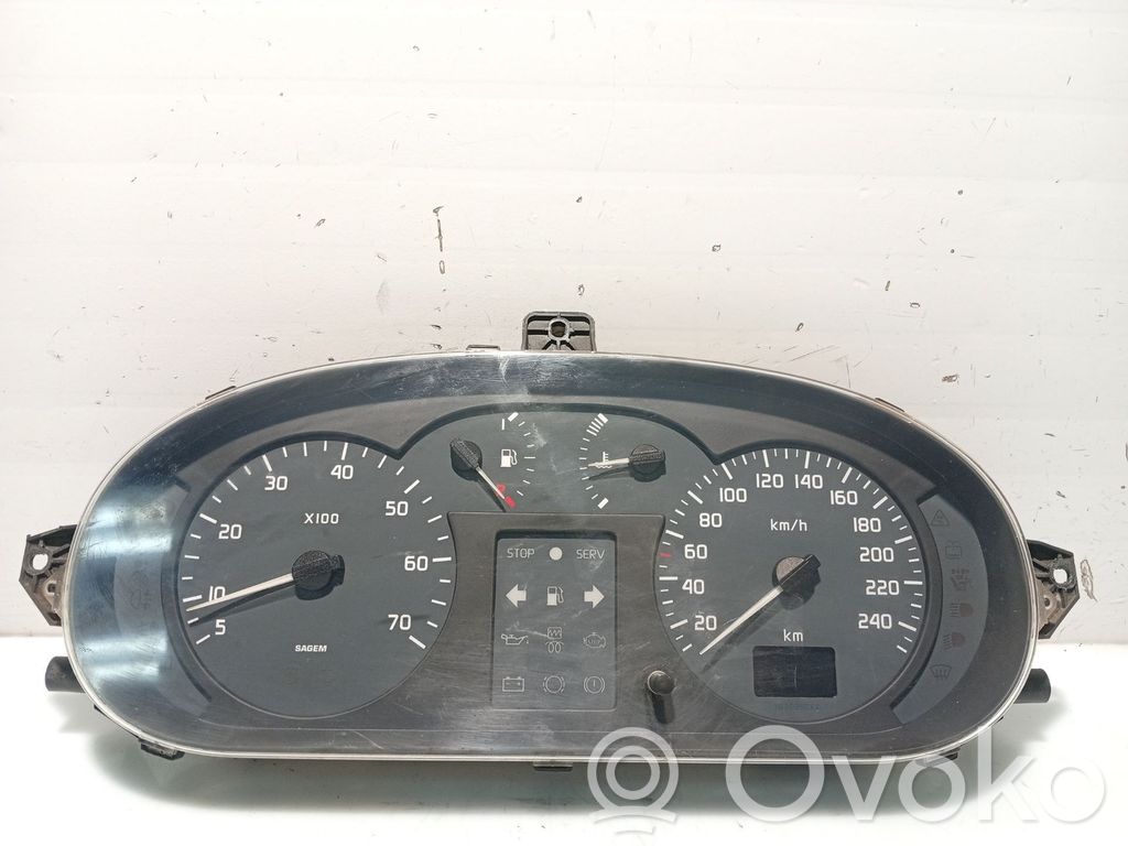 Renault Megane I Tachimetro (quadro strumenti) 