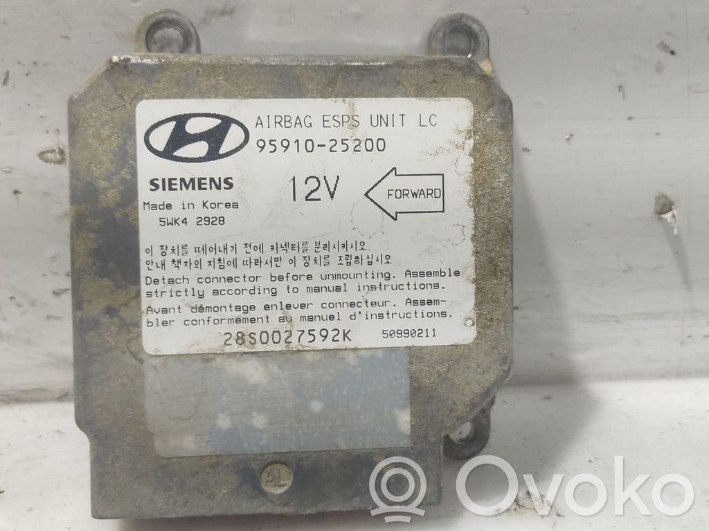 Hyundai Accent Airbag control unit/module 