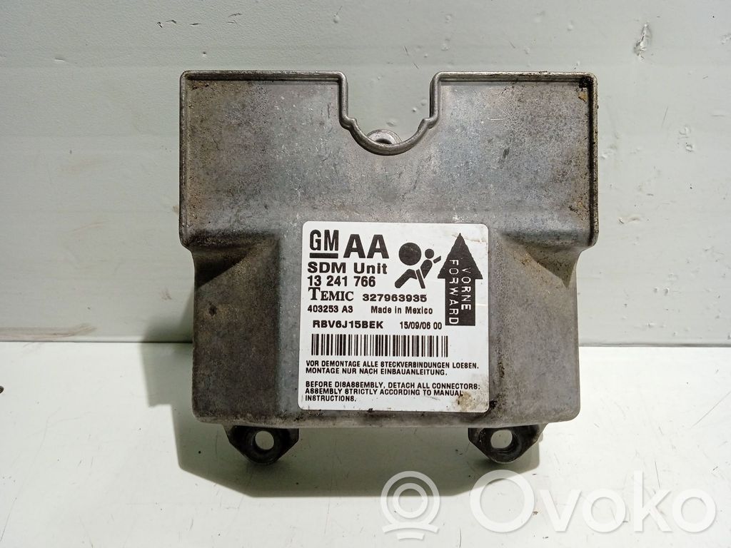 Opel Zafira B Centralina/modulo airbag