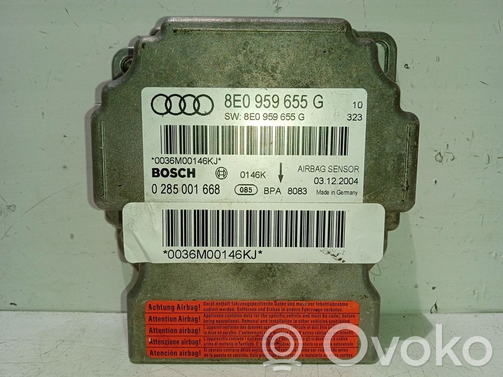 Audi A4 S4 B6 8E 8H Unitate/modul de comandă airbaguri 
