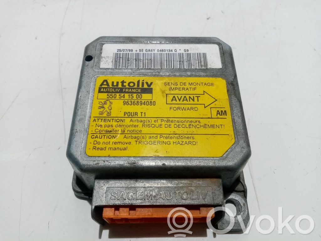 Unidad de control/módulo del Airbag   9636894080