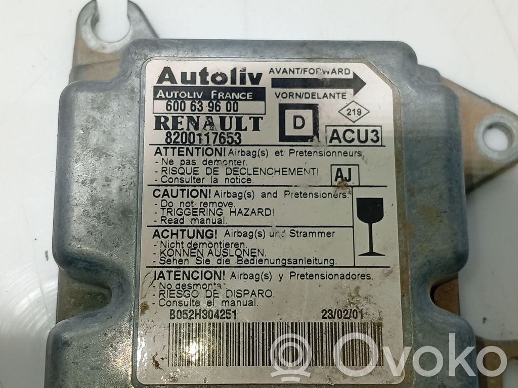 Renault Megane I Sterownik / Moduł Airbag 