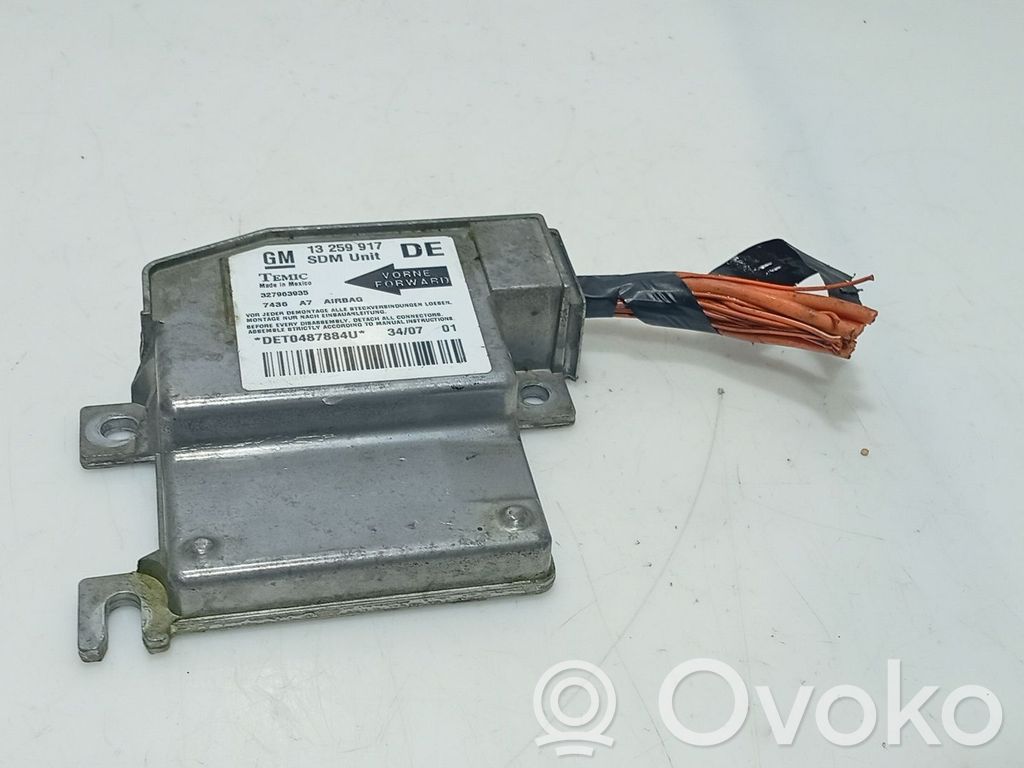 Unidad de control/módulo del Airbag   13259917