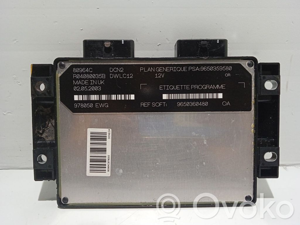 Citroen Berlingo Engine control unit/module 