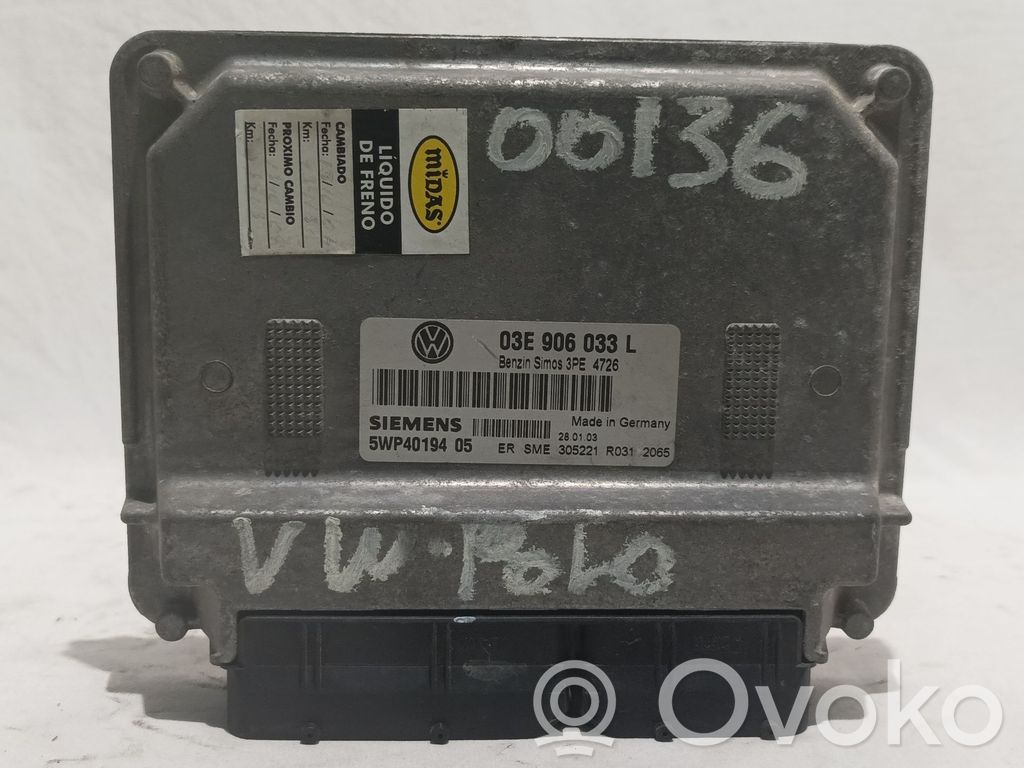 Volkswagen Polo Centralina/modulo del motore