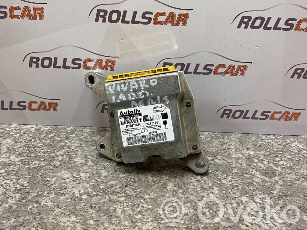Opel Vivaro Airbag control unit/module 