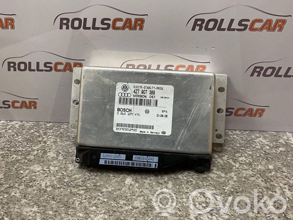 ESP (stability system) control unit   0265109475,723012950,927601S920,4Z7907389