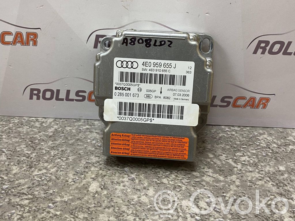 Audi A8 S8 D3 4E Airbag control unit/module 