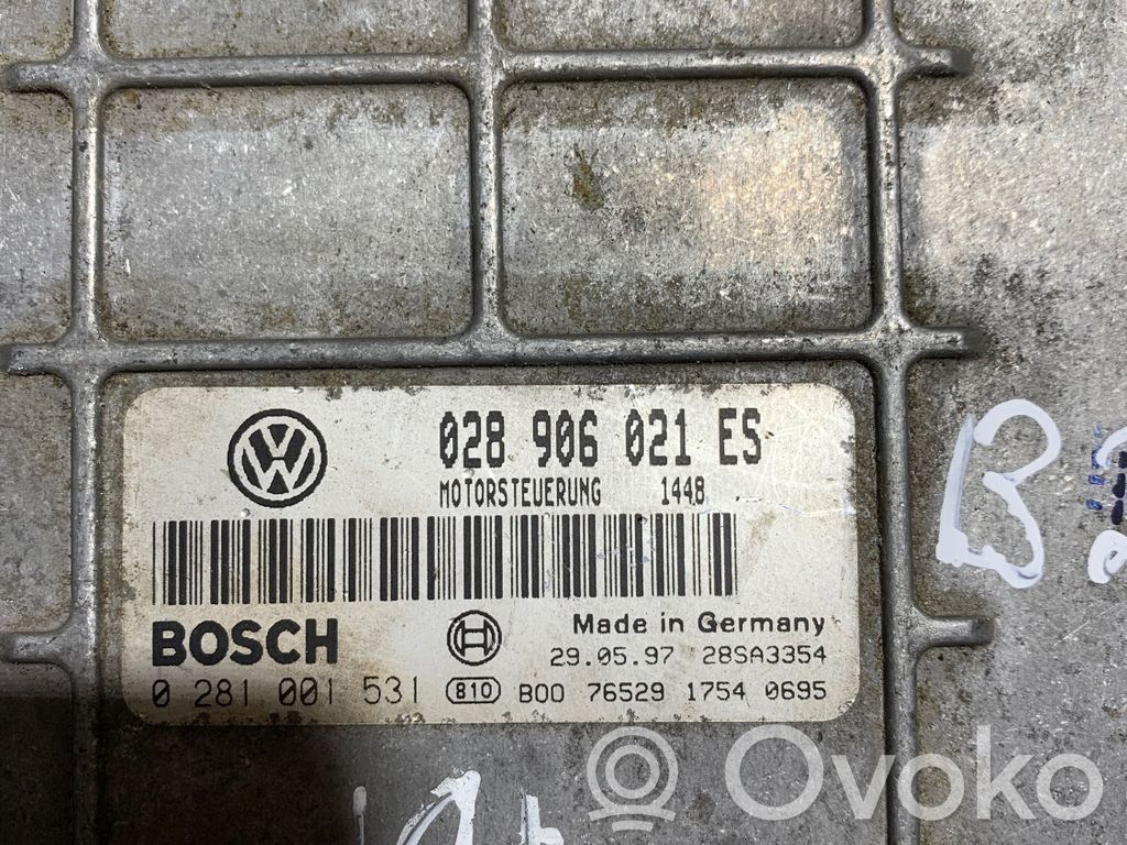 Engine control unit/module   028906021ES,0281001531,28SA3354
