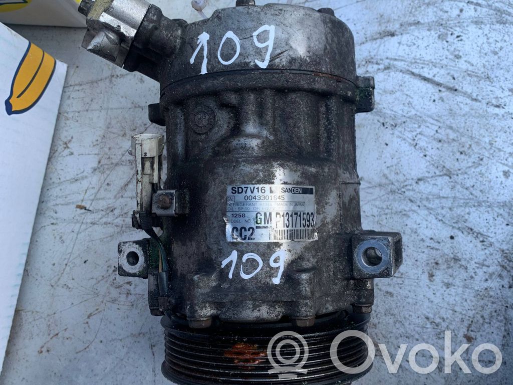 Opel Vectra C Air conditioning (A/C) compressor (pump) 