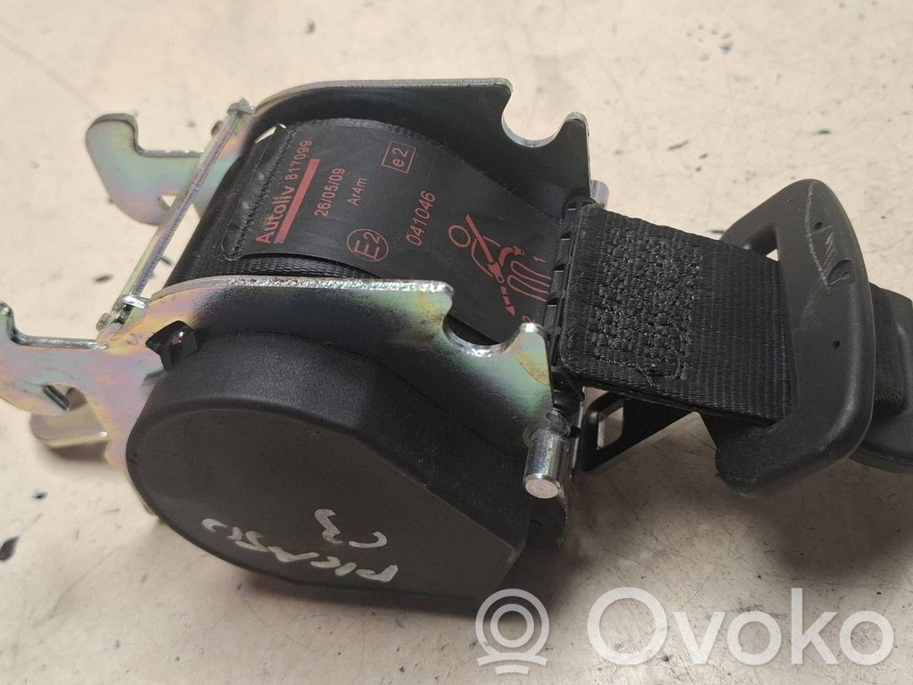 Citroen C3 Pas bezpieczeństwa fotela tylnego 