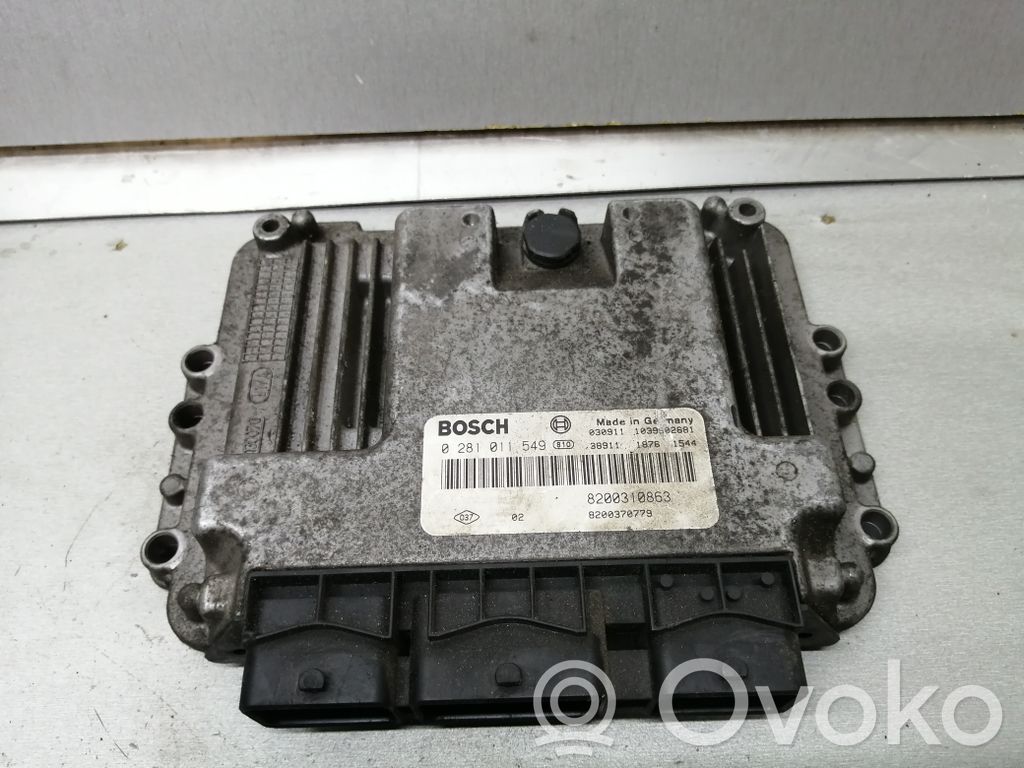 Engine control unit/module   8200310863,8200370779,0281011549