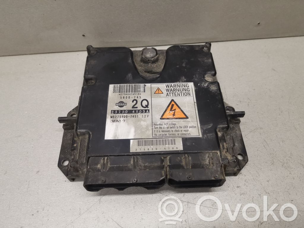 Nissan Navara D40 Engine control unit/module 