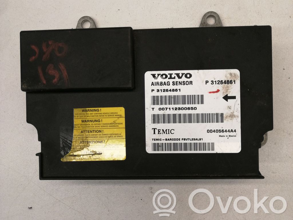 Volvo S80 Airbag control unit/module 