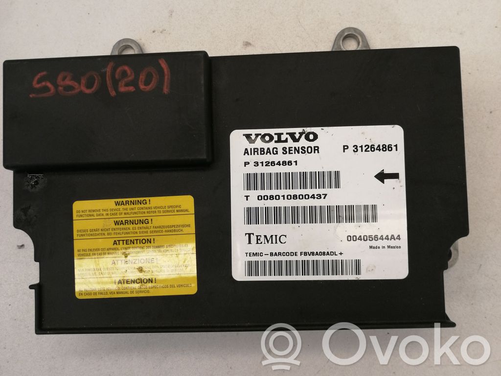 Volvo S80 Airbag control unit/module 