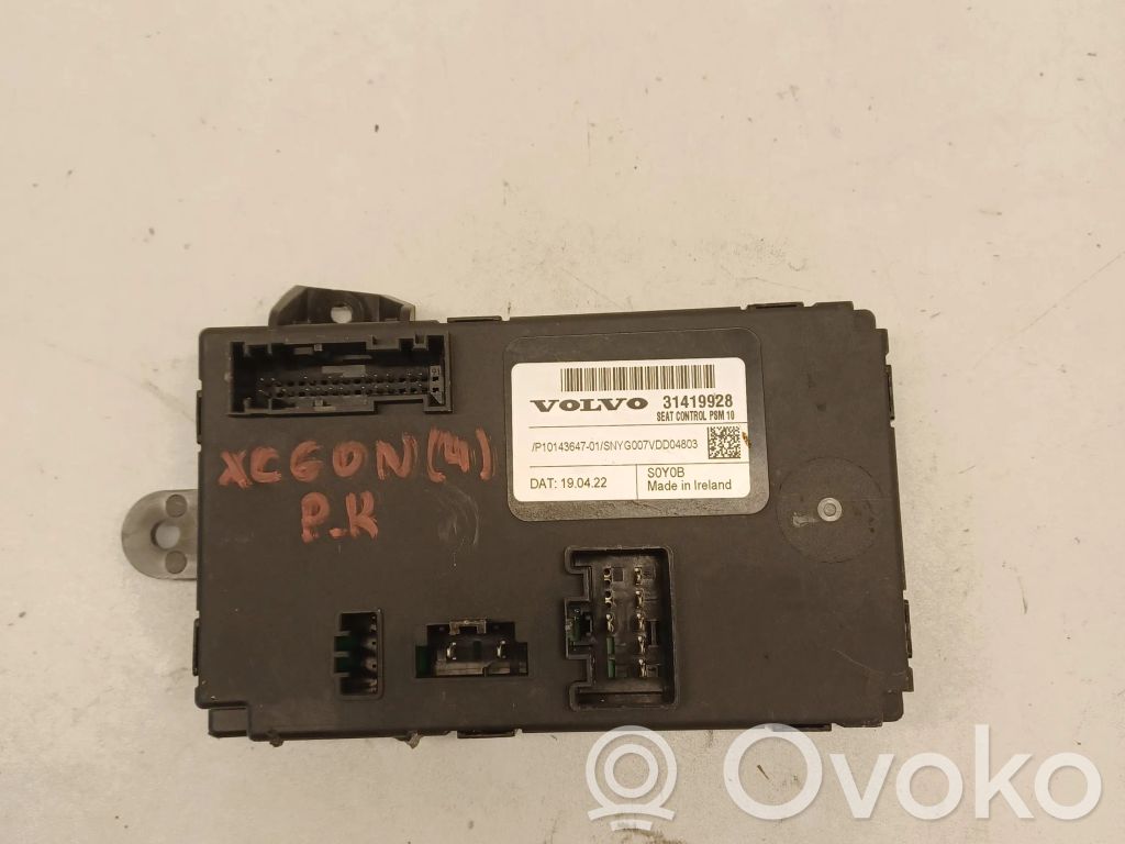 Volvo XC60 Module de commande de siège 