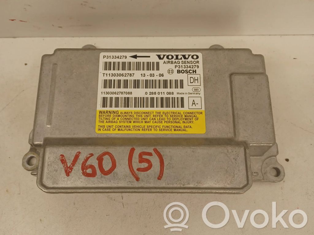 Volvo V60 Airbag control unit/module 