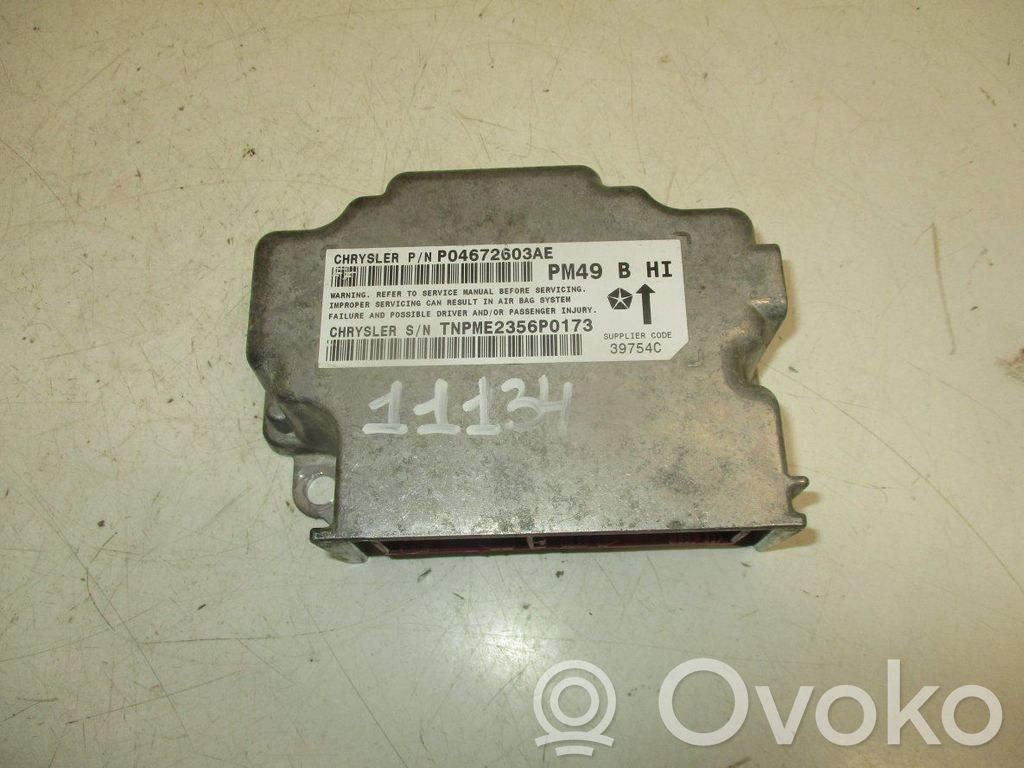 Airbag control unit/module   P04672603AE