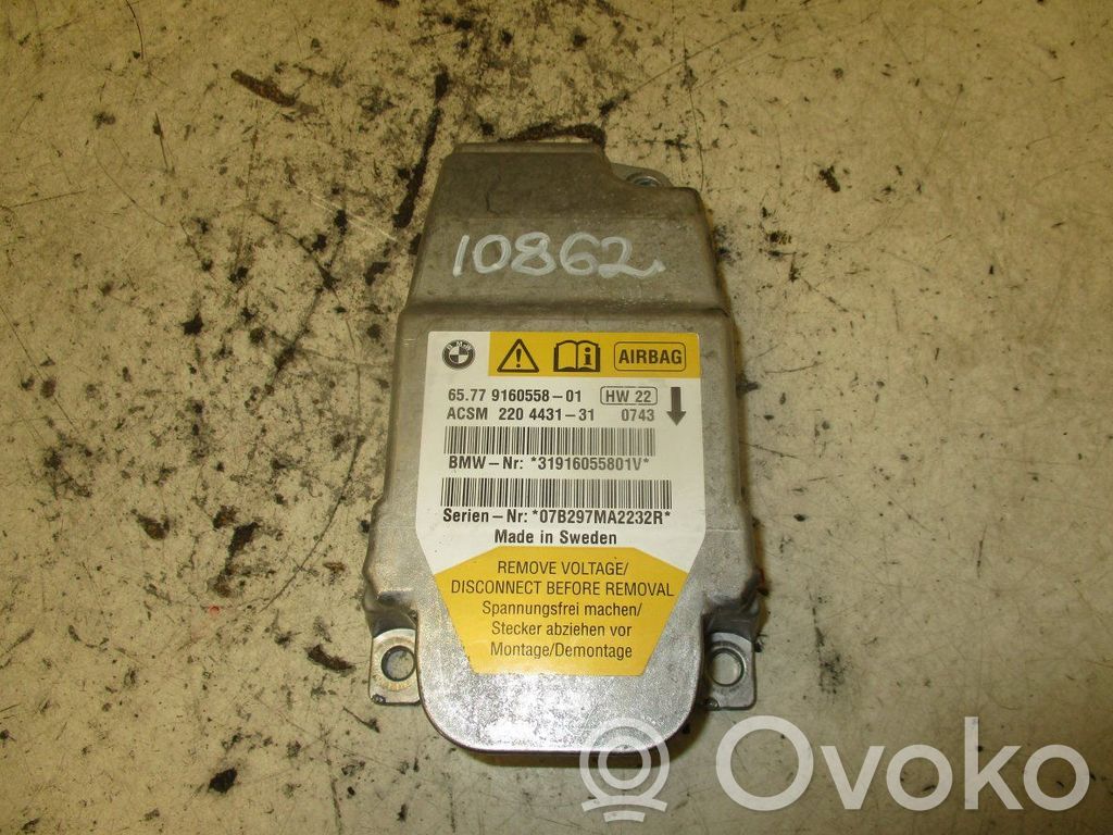 BMW 5 E60 E61 Airbag control unit/module 