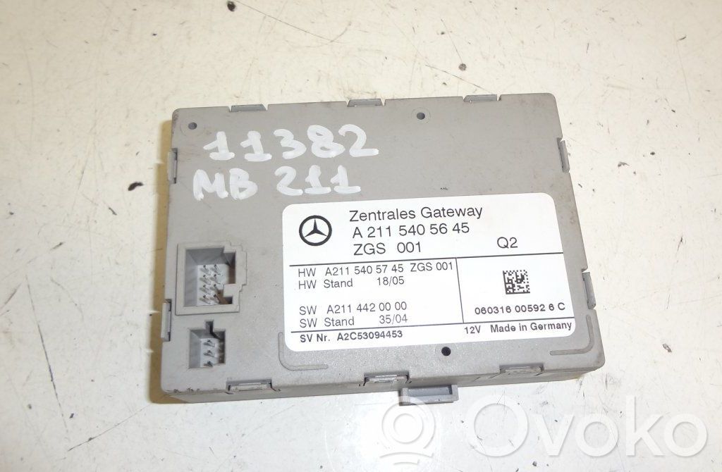 Mercedes-Benz E W211 Módulo de control Gateway 