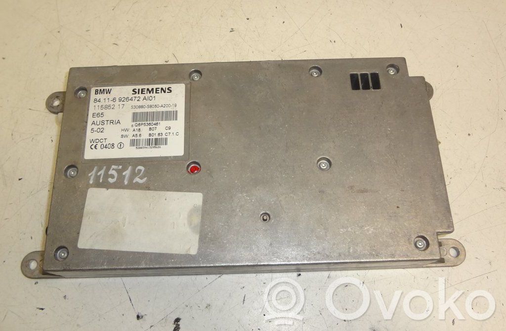 BMW 7 E65 E66 Phone control unit/module 