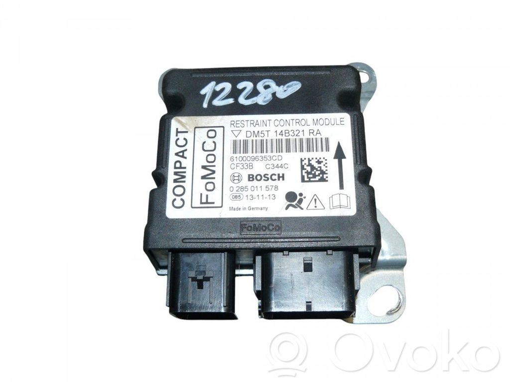 Airbag control unit/module   0285011578,DM5T14B321RA