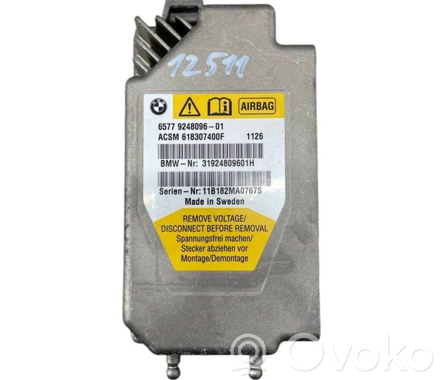 Sterownik / Moduł Airbag   9248096,65779248096,31924809601H,31924809601,618307400,618307400F