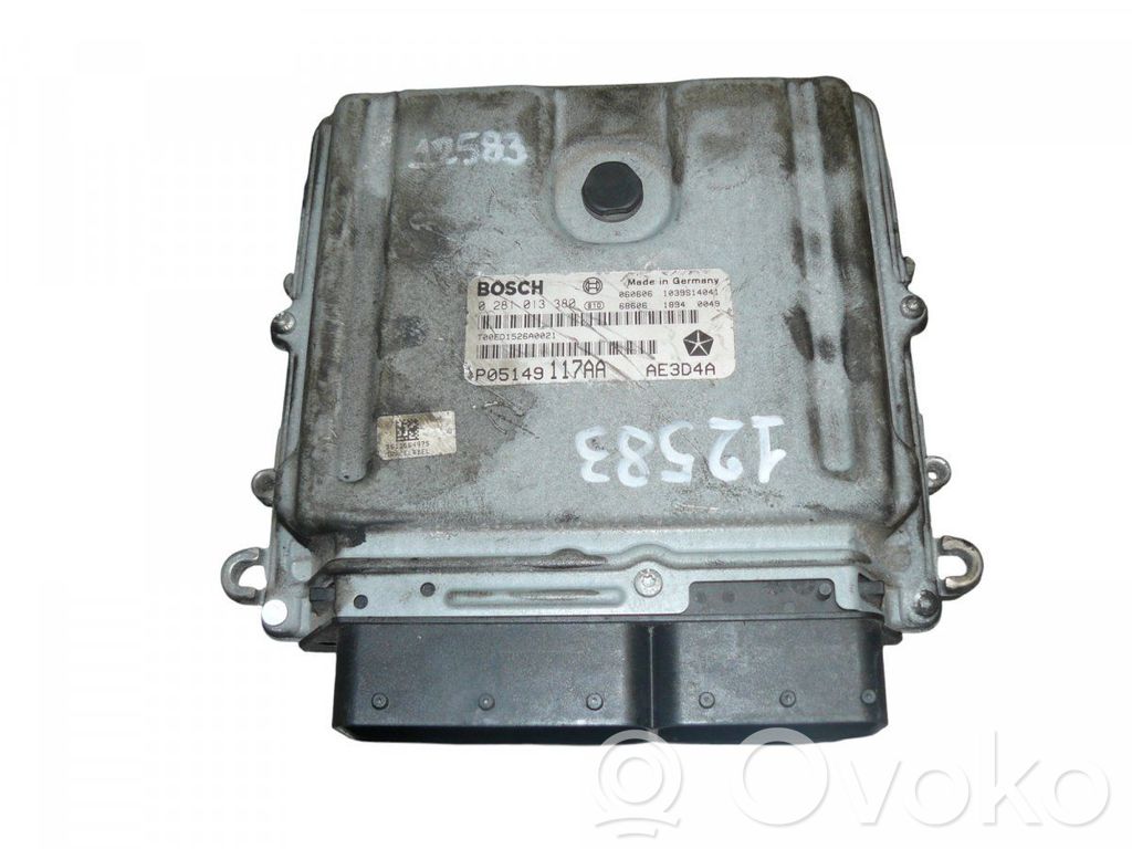 Engine control unit/module   0281013380,P05149117AA