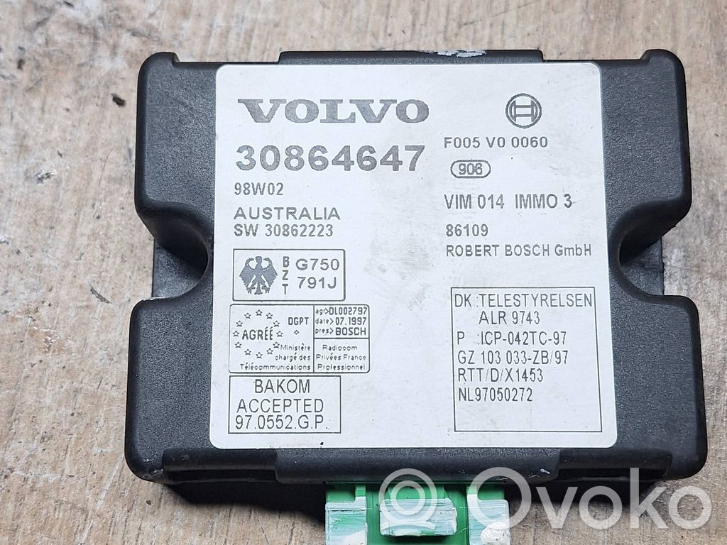 Volvo S40, V40 Immobilizer control unit/module 