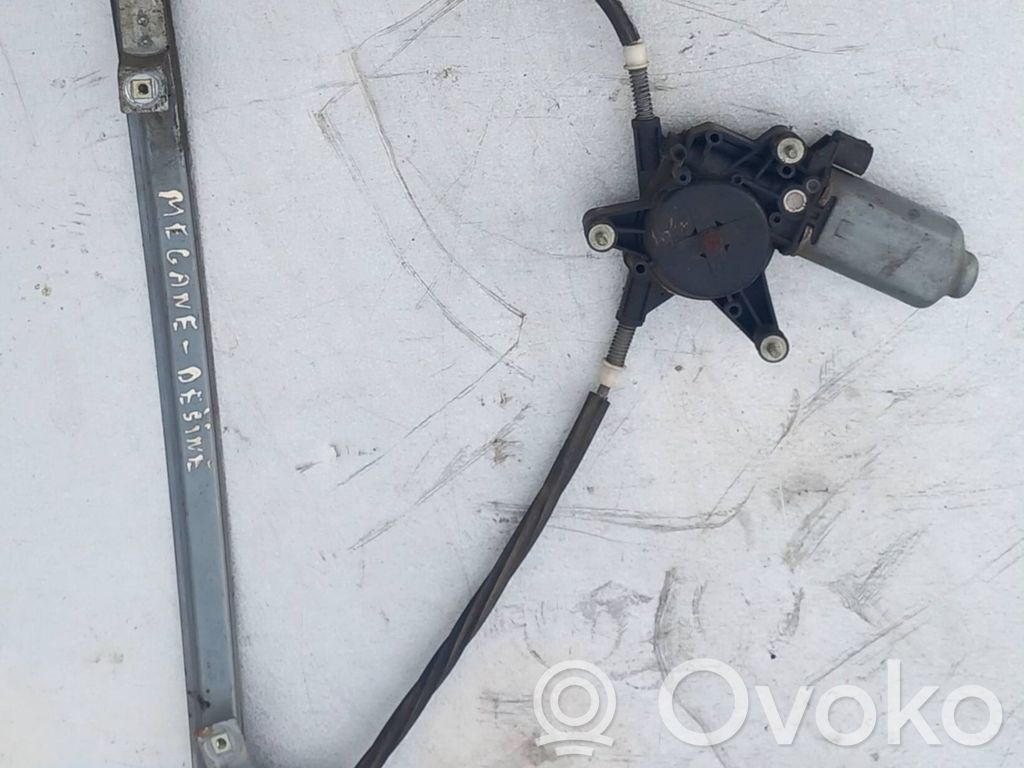 Renault Megane I Front door window regulator with motor 