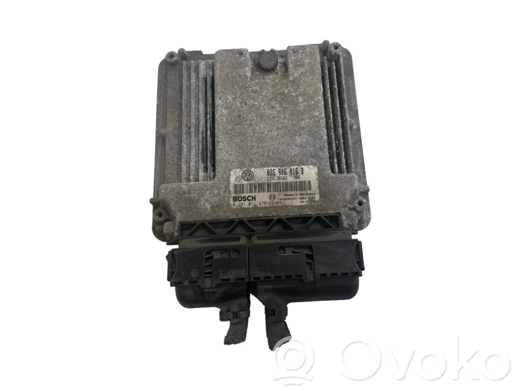 Engine control unit/module   03G906016B,1039S04434,0281011478